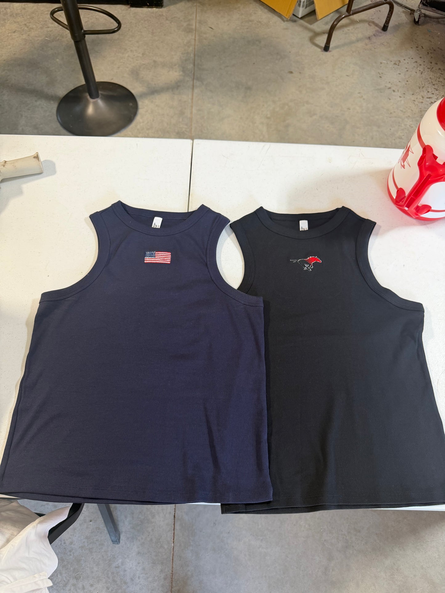 Simple USA Embroidered Tank