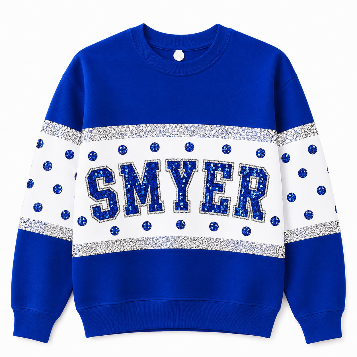 SMYER - Custom sequin sweatshirt