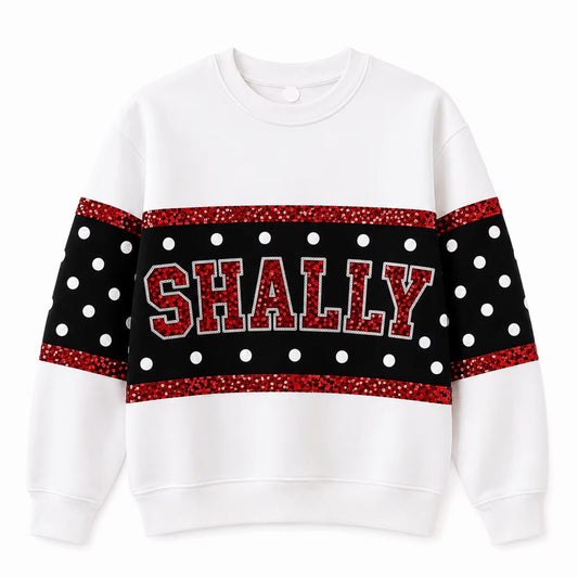 SHALLY - Custom sequin sweatshirt