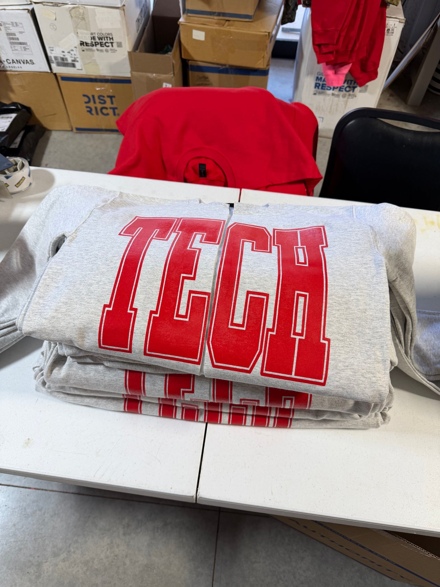 TECH varsity sweatshirt