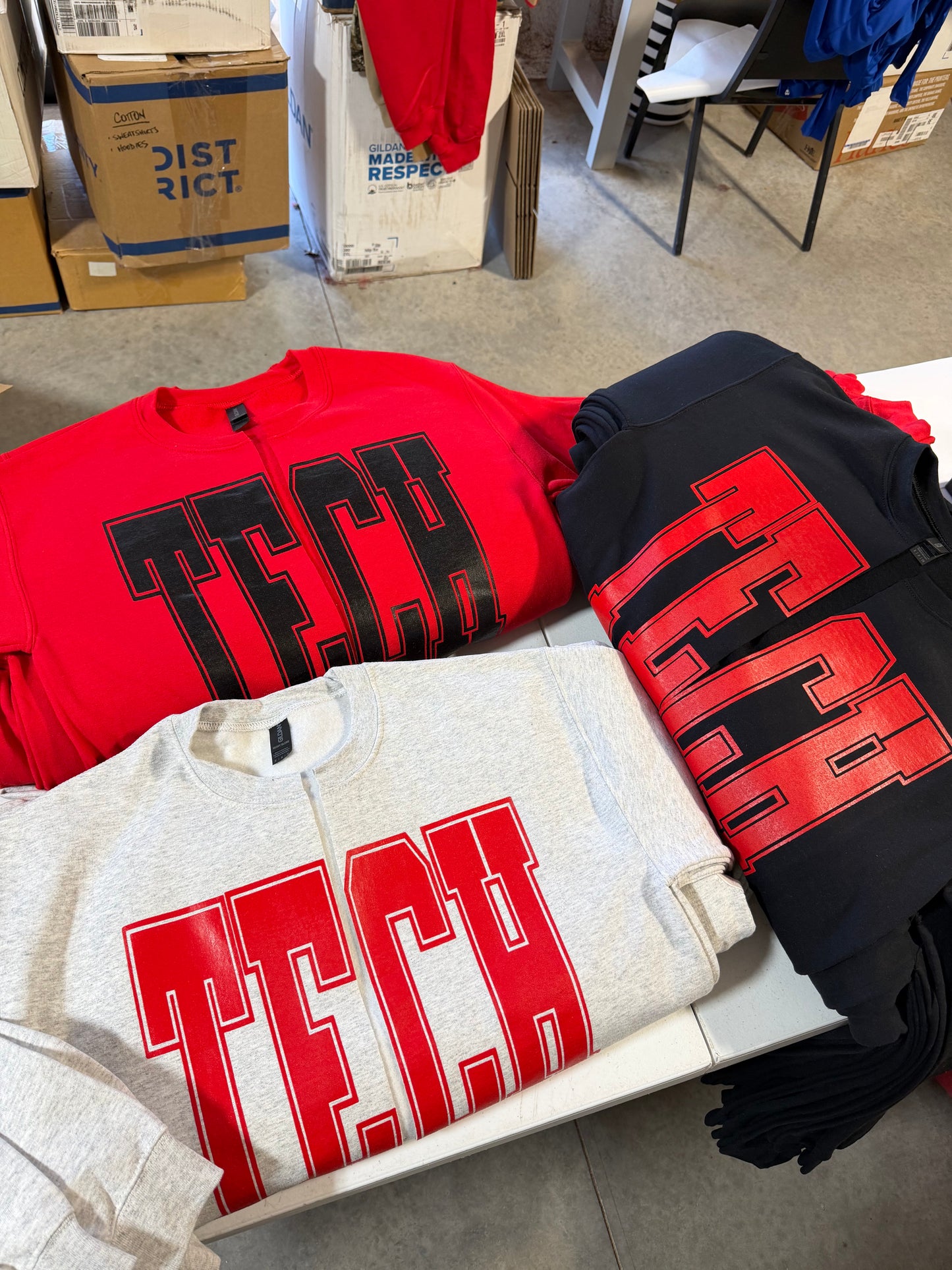 TECH varsity sweatshirt