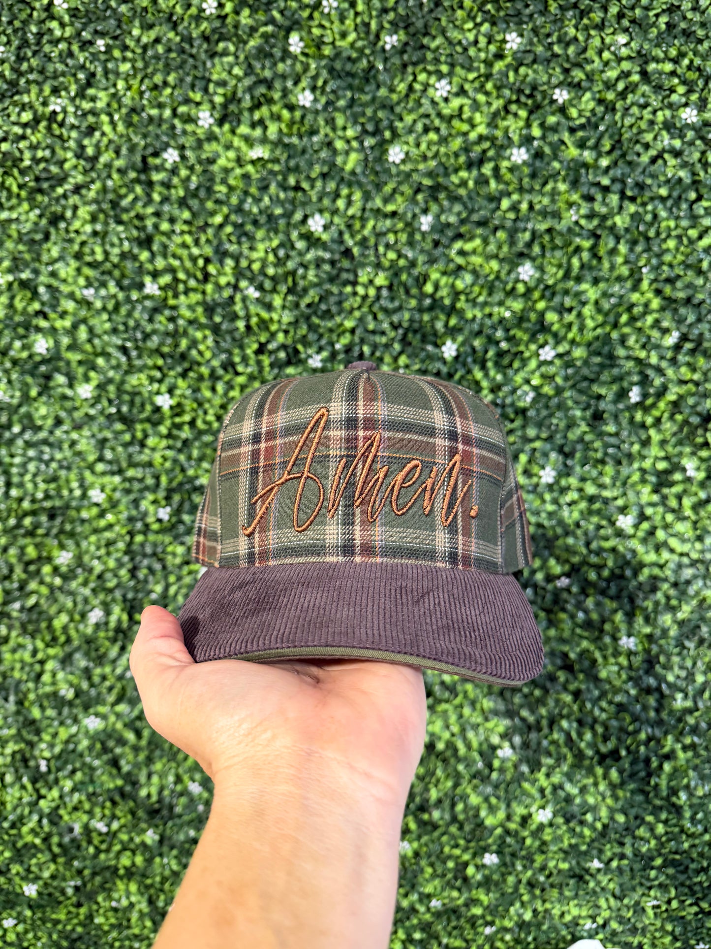 AMEN plaid hat