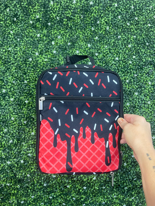 RED/BLACK Drip lunchbox