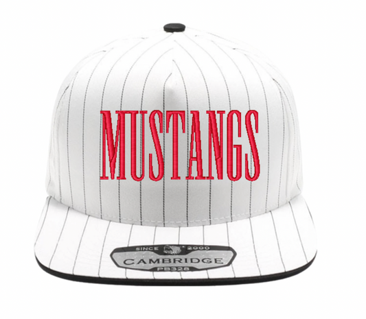 MUSTANGS pinstripe hat
