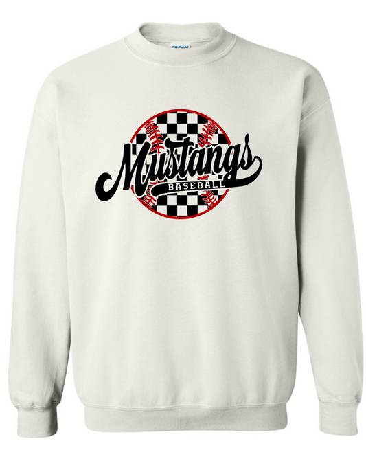 Shallowater Mustangs - checkered baseball