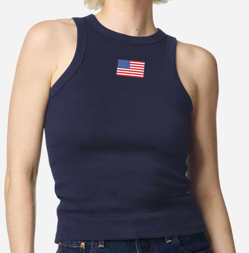 Simple USA Embroidered Tank