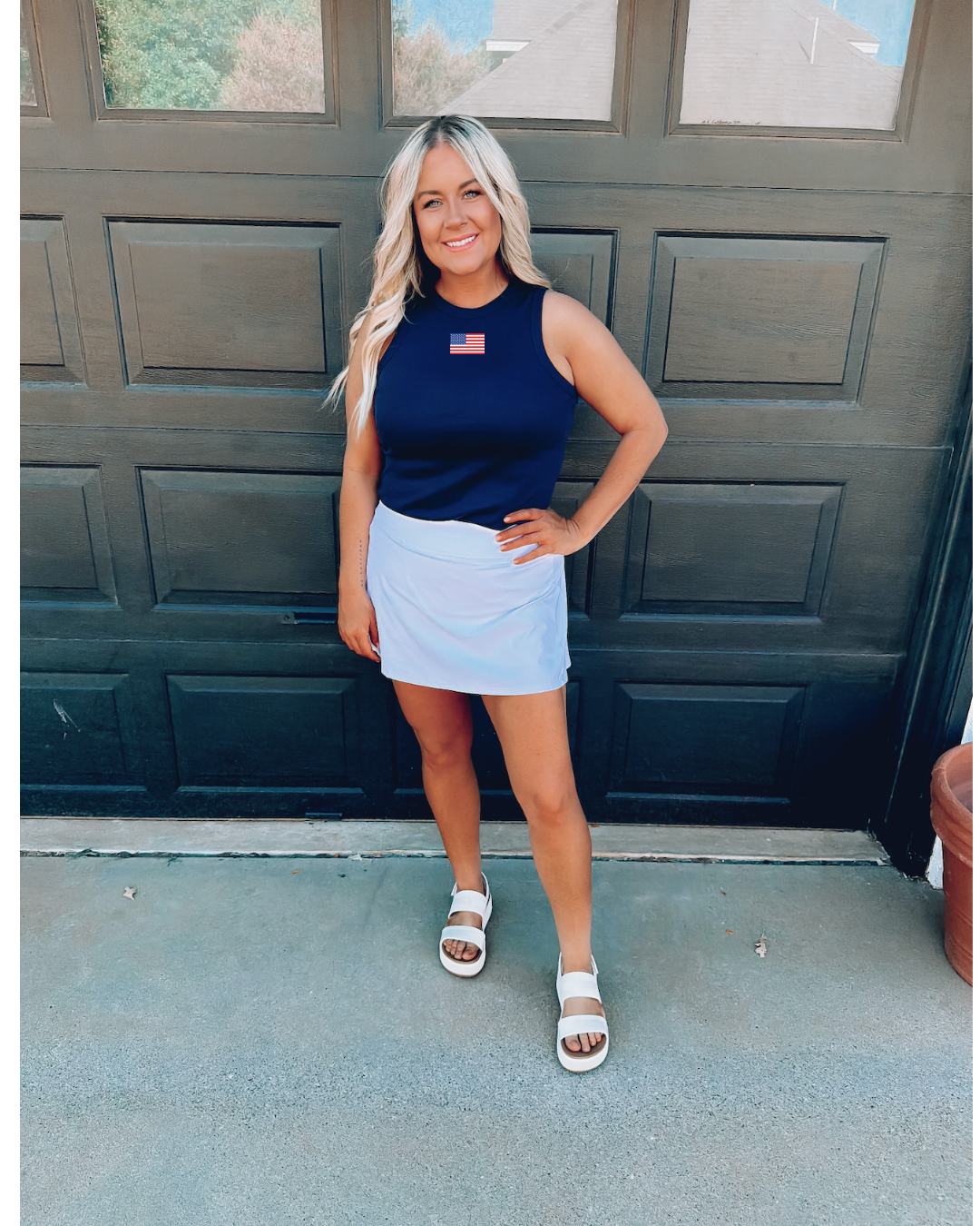 Simple USA Embroidered Tank